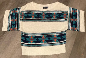 Maglia maglietta AMERICAN EAGLE OUTFITTERS nativi del sud-ovest Navajo Aztec usata in ottime condizioni - Foto 1 di 4