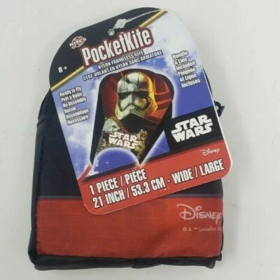 Cometa de bolsillo StarWars cometa sin marco 'Capitán Phasma 21" de ancho cometa de nailon Foto 1 de 3