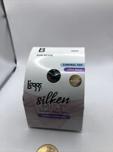 Leggs Silken Mist Control Top Gr. B sonnenbeige Strumpfhose ultra transparent 98069 - Bild 1 von 4