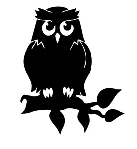 Eule Einzeln Modell I aus 3mm Stahl 40cm-90cm Deko Kinderzimmer Märchen Uhu - Picture 1 of 2