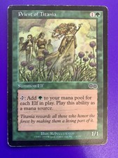 Priest of Titania Urza's Saga played condition MTG