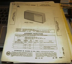 RECEPTOR AM PORTÁTIL ELÉCTRICO GENERAL - 2 MODELOS (SAMS PHOTOFACT 600-7) - Imagen 1 de 1