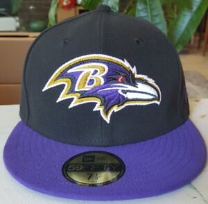 Baltimore Ravens NFL New Era Black/Purple 59FIFTY Fitted Hats Cap