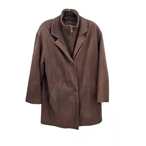 Vintage 80er Wilsons Leder Fliegerjacke M Unikat selten edel Kragen lang braun - Bild 1 von 8