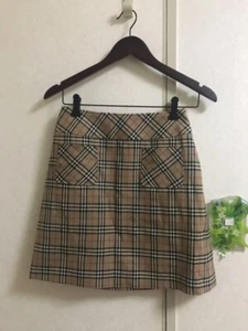 Burberry A-Line Skirt with Pockets Nova Check Size 38 (M) - Picture 1 of 6