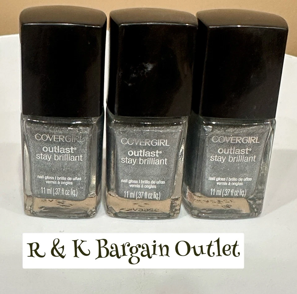 Блестящий лак для ногтей CoverGirl Outlast Stay No 322 Show stopper ~ 3 шт. - Изображение 1 из 1