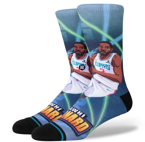Stance NBA Leonard Fast Break LA Clippers Casual Crew Socks Mens Large 9-13 NWT Cover