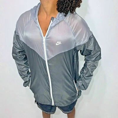 Nike Vintage Très Rare Windrunner Veste Coupe-Vent En Nylon Douce Glanz Satin - Photo 1/4