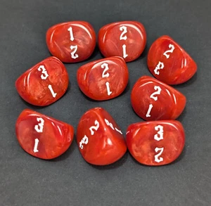 Red D3 dice for tabletop RPG wargames miniatures roleplaying board game gear - Picture 1 of 5