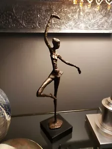 Alberto Giacometti Stil Ballerina Tänzerin Brustalist Statue Skulptur Vintage - Bild 1 von 6