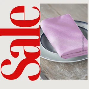 LILAC - Poly Poplin Napkin - 18" X 18" - Cloth Napkins, Washable Napkins, - Picture 1 of 5