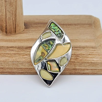 Colgante Lia Sophia NATURE PRESERV Plata Brillante con Abulón Genuino Foto 1 de 4