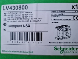 NSX160H 4P 160A Micrologic 2.2, 4P 4D SCHUTZSCHALTER SCHNEIDER LV430800 NSX - Bild 1 von 1