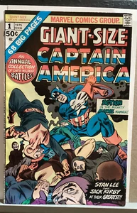 GIANT-SIZE CAPTAIN AMERICA ANNUAL #1 MARVEL 1975 - Picture 1 of 6