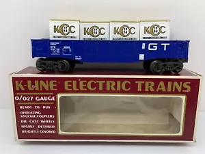 K-Line No.K-90005 Gondola Freight Car W/Crates KCC 1994 GTW O - Picture 1 of 12