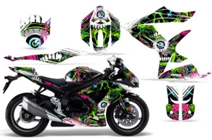Street Bike Graphics Kit Decals For Suzuki GSXR600 GSXR750 08-10 FRENZY GR - Picture 1 of 2