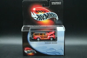 2001 HOT WHEELS 100% BLACK BOX SERIES 1948 MERC WOODY RED NIB PT22 - Bild 1 von 4