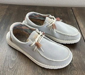 Hey Dude Wendy Knit Cloud Light Gray Casual Shoes Women’s Size 7 - Picture 1 of 24