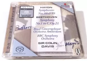 SELTENE SIR COLIN DAVIS SACD DST SUPER AUDIO CD HAYDN BEETHOVEN 2005 BBC ORCHESTER - Bild 1 von 5