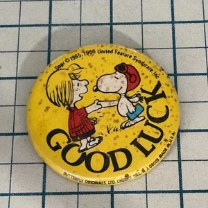 Peanuts Comic Strip Snoopy Vintage Pinback Button 1966 - Picture 1 of 2