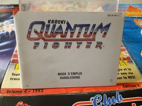  Notice Manuel Kabuki Quantum Fighter Officielle - Nintendo Nes en FRA