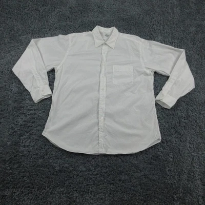 Maus & Hoffman Shirt Mens Large White Button Up Made USA Pocket Classic 16-35 - Image 1 of 4