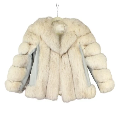 VTG Natural Mink Fur Coat Blonde Pearl Color Puffy Sleeves Women’s M/L Luxurious - Image 1 of 4