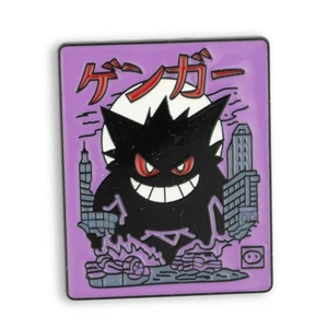 Pokemon Gengar City Haunt Enamel Pin Ghost Monster Attack Scene Badge - Picture 1 of 6