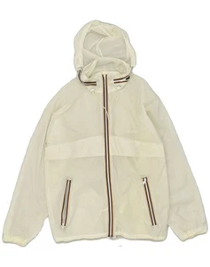 ACTIVE Womens Hooded Rain Jacket UK 20 2XL White Nylon US03 - Picture 1 of 4