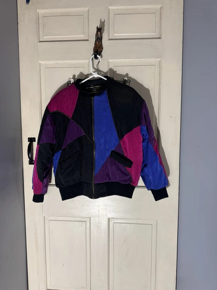 Chaqueta Bomber Mulberry Street Vintage 80’s Mujer Talla Mediana Foto 1 de 4