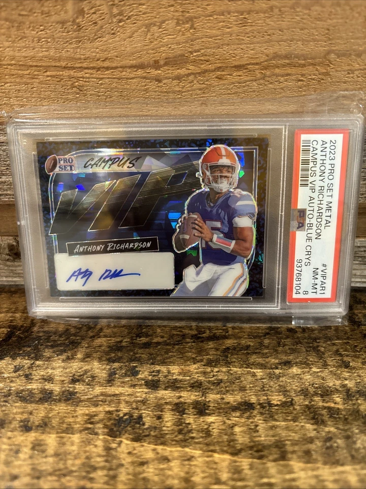 2023 Leaf Pro Set Metal Campus VIP Anthony Richardson Auto /10 🔥 - Image 1 of 3