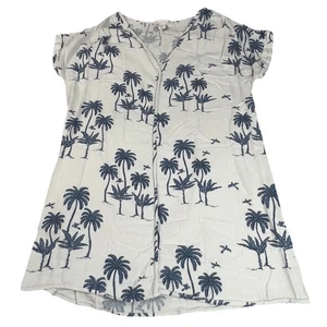 Desmond & Dempsey Coverup Dress Aloha Damen Medium Leinenmischung Tropical Beachy - Bild 1 von 10