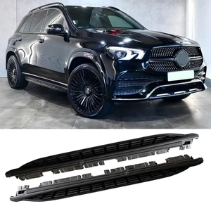 2pcs fits for Mercedes Benz W167 GLE 2020-2025 Side Step Running Board all BLACK - Picture 1 of 10