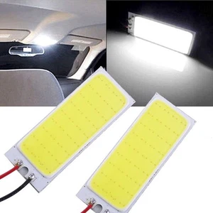 Car Panel Lamp COB LED Panels Accessories Dome LED Light Bulbs Map With Adapters - Picture 1 of 12