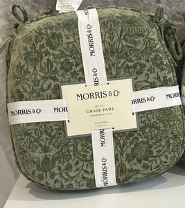 William Morris & Co. Juego de 2 Almohadillas para Silla Cojines Estampado Fresa Ladrón Verde - Imagen 1 de 5