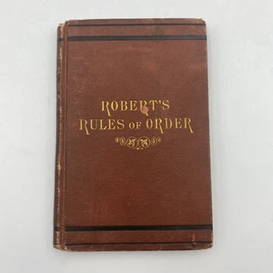 Antique 1881 Robert's Rules of Order Pocket Manual Book HC - Picture 1 of 7