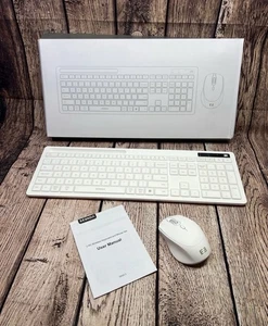 Kabellose Tastatur Maus Set Full Size Handyhalter Kompatibel mit MacBook Air - Bild 1 von 17