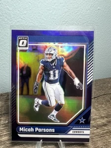 Vaqueros Panini Donruss Optic Micah Parsons 2024 púrpura/60 SP #56 - Imagen 1 de 2