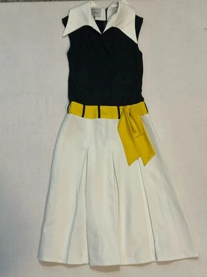 Vintage 60/70's NARDIS of DALLAS Sailor Nautical Dress Pleated Union USA XS/S - Image 1 of 4