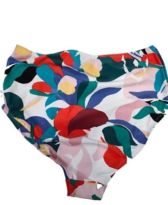Beyond Control Swim Bottoms Briefs Swimwear Womens Size 12 Multicolor Floral - Picture 1 of 11