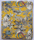 Indian Monkey Print Yellow Vintage Cotton Kantha Quilts Bedcover Throw Blankets
