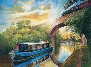 Canal Cruise Mini Wooden 40 Piece Puzzle - Picture 1 of 2