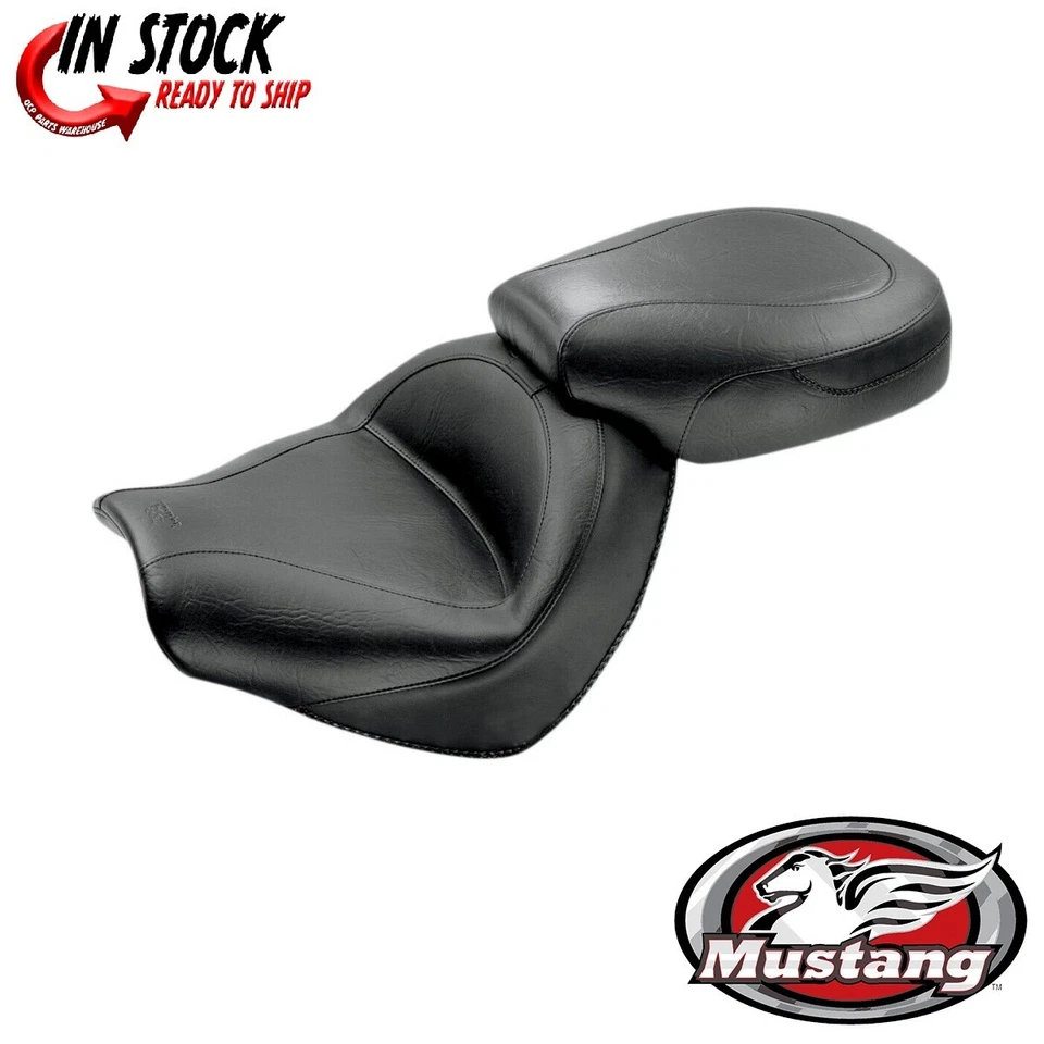 Asiento de dos piezas Mustang negro Wide Touring para Honda VTX1300C 2004-2009 Foto 1 de 1