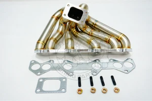 T3 Top Mount Turbo Manifold For 1JZ GTE 1JZ VVTI 3mm 42mm OD Stainless Steel304 - Picture 1 of 12
