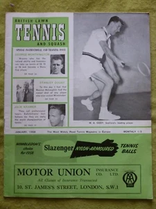 BRITISH LAWN TENNIS AND SQUASH / 1958 JAN / M. A. ODDY SCOTLAND'S LEADING PLAYER - Imagen 1 de 1