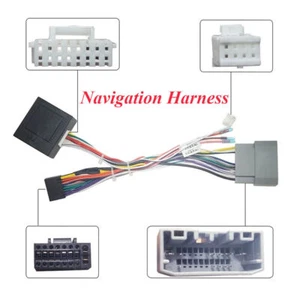 Aftermarket Stereo Installation 16 PIN Android Wiring Harness Connector For Jeep - Picture 1 of 6