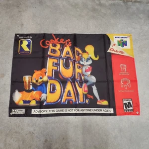 Conker's Bad Fur Day individuelle Wand Flagge Banner Wandteppich 2 x 3 Fuß, N64 - Bild 1 von 10