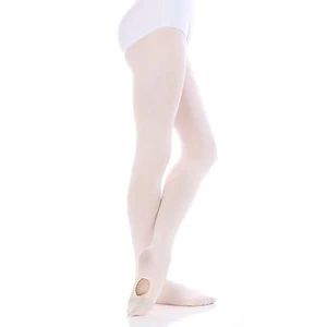 Danzcue Girls' Ultrasoft Stretch Convertible Tights - Picture 1 of 9