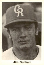 1972 Cedar Rapids Cardinals TCMA #10 Jim Dunham - NM Baseball Card