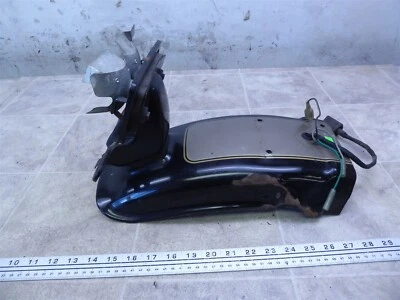 1993 Kawasaki KZ550 F K434-1) rear fender guard cover with tail light light #2 - Image 1 of 4